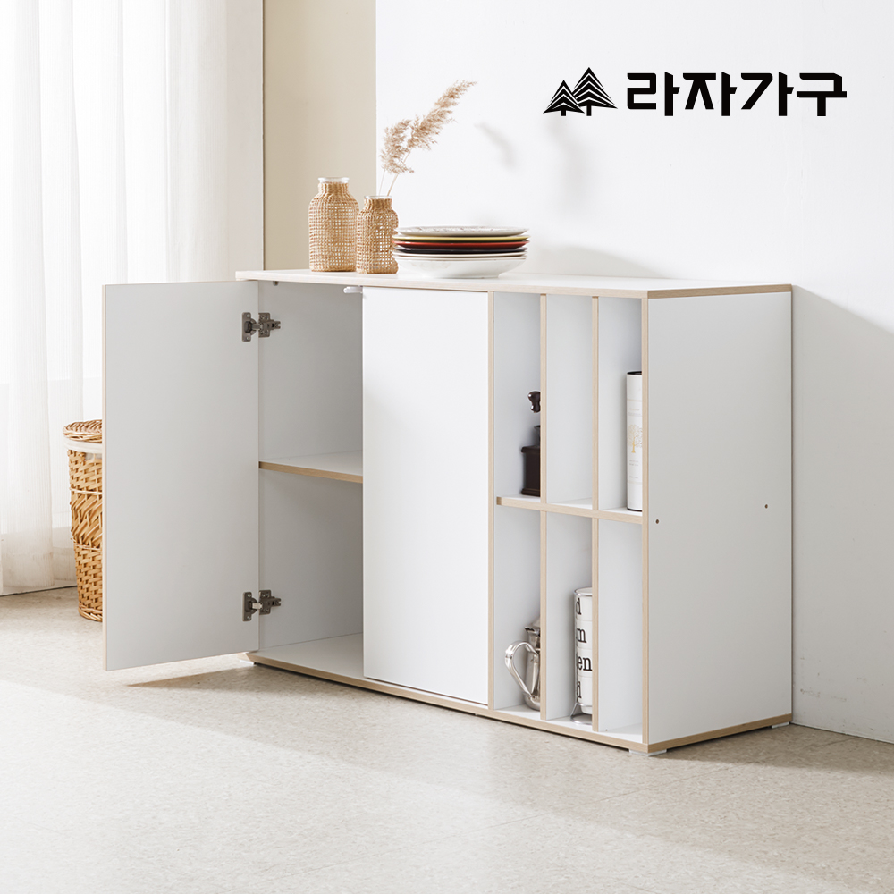 라자가구 모아 E0 모듈 다용도 거실 2단 LP 수납장 1200 - 상세 이미지 5