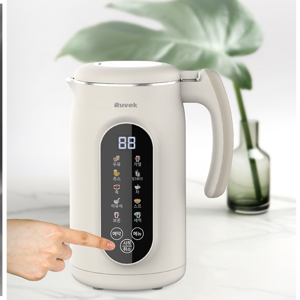 루베크 대용량 두유 메이커 1.2L 죽 이유식 주스 밀크쉐이크 스프 보온 제조기