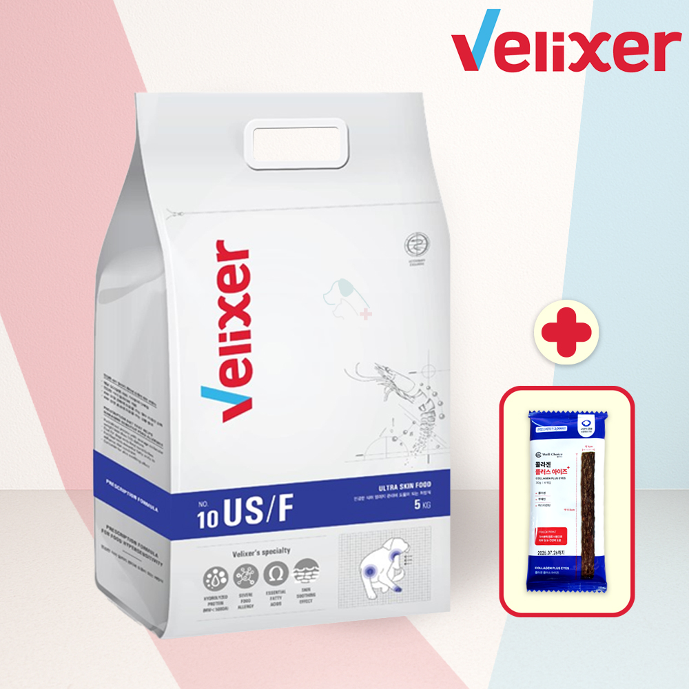 벨릭서 US/F 독 5kg 식이알러지 기호성 좋은 강아지 처방식 사료