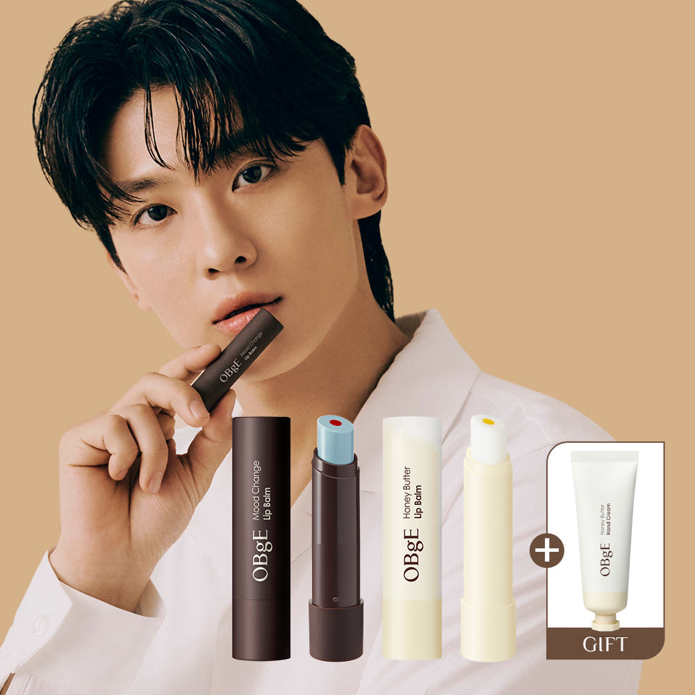 [1+1 단독구성] 오브제 무드 체인지 립밤+허니버터 립밤+핸드크림 10ml 이미지