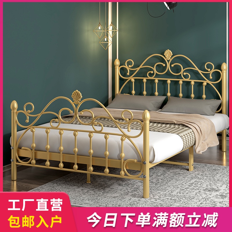 철제 침대프레임 공주풍 깔판 두꺼운 공주침대 원룸 DIY 엔틱 유럽풍 - 상세 이미지 2