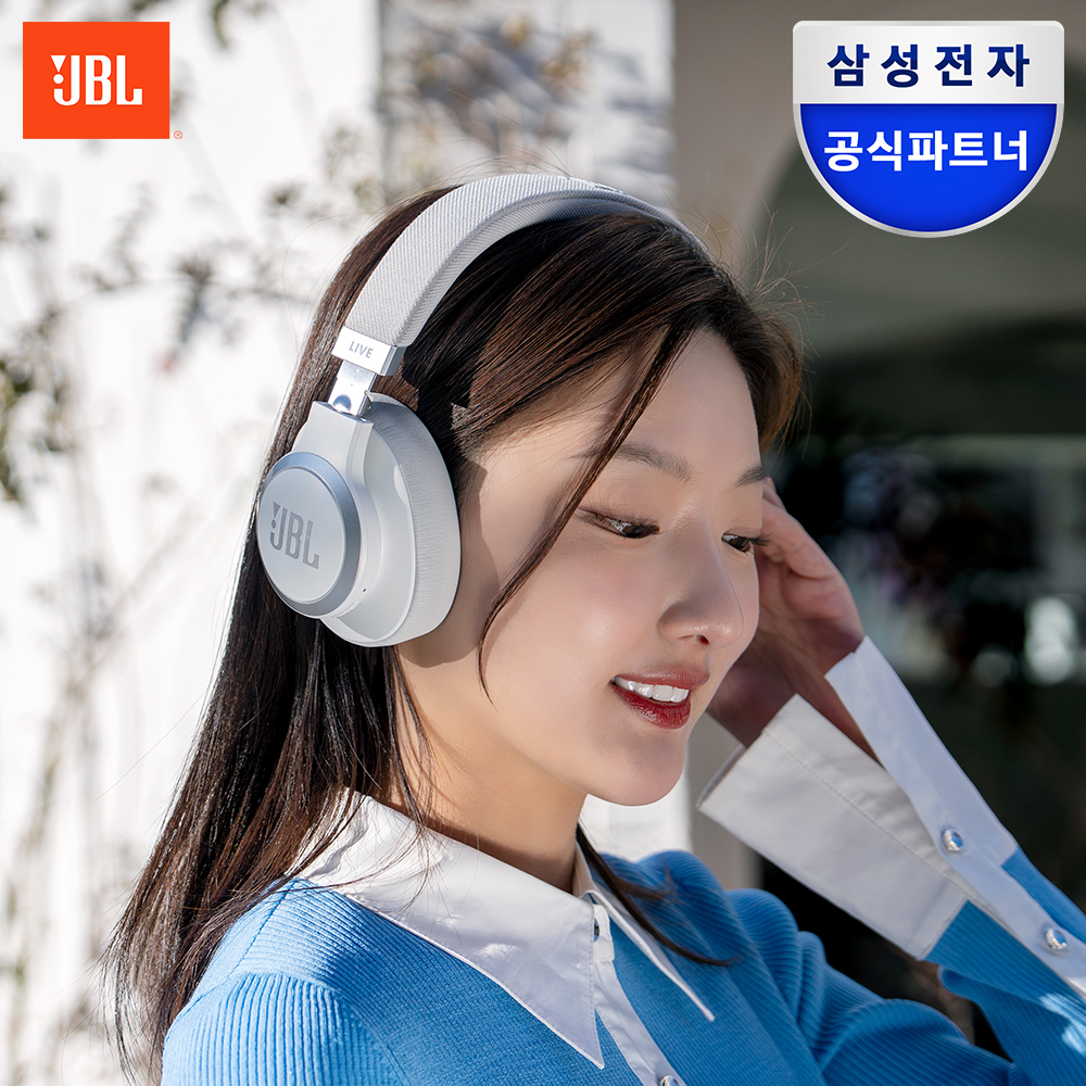 삼성공식파트너 JBL LIVE770NC 블루투스헤드셋 무선 헤드폰 화이트