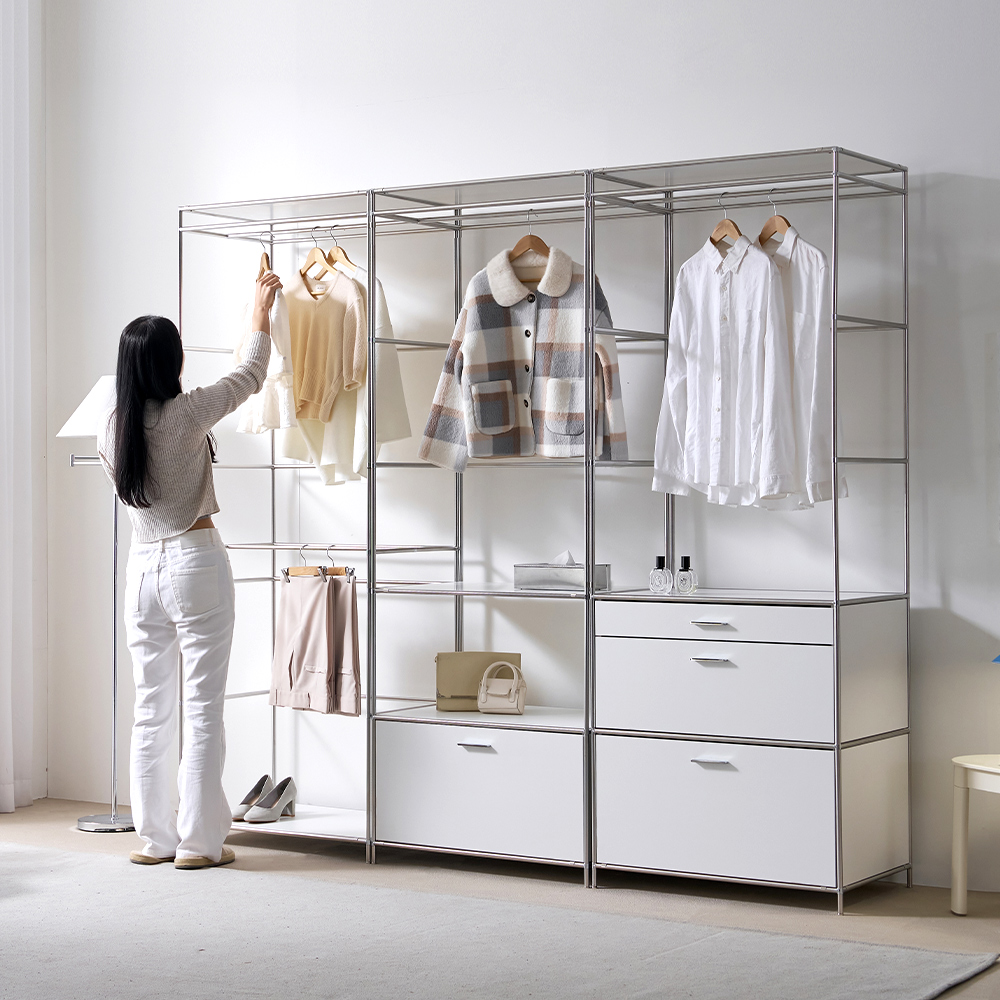 세렌핏 모듈 미드센츄리 옷장 서랍장 멀티 시스템 헹거 400