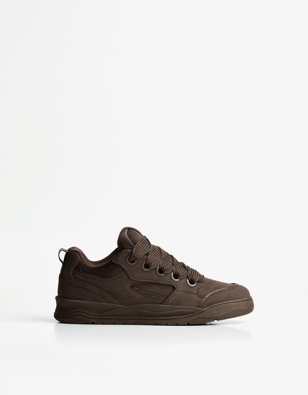 버쉬카 청키 스케이터 테크니컬 스니커즈 2409/664 BROWN - 상품 이미지