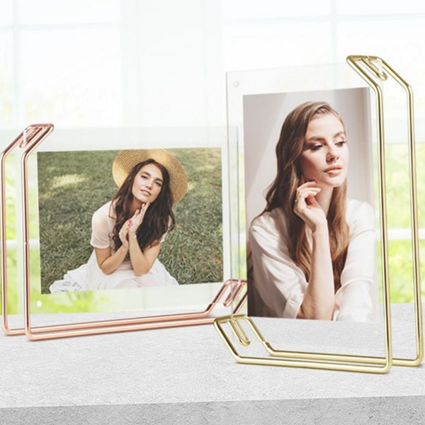 프레임 투명 액자 로즈골드 웨딩 액자 아크릴 자석