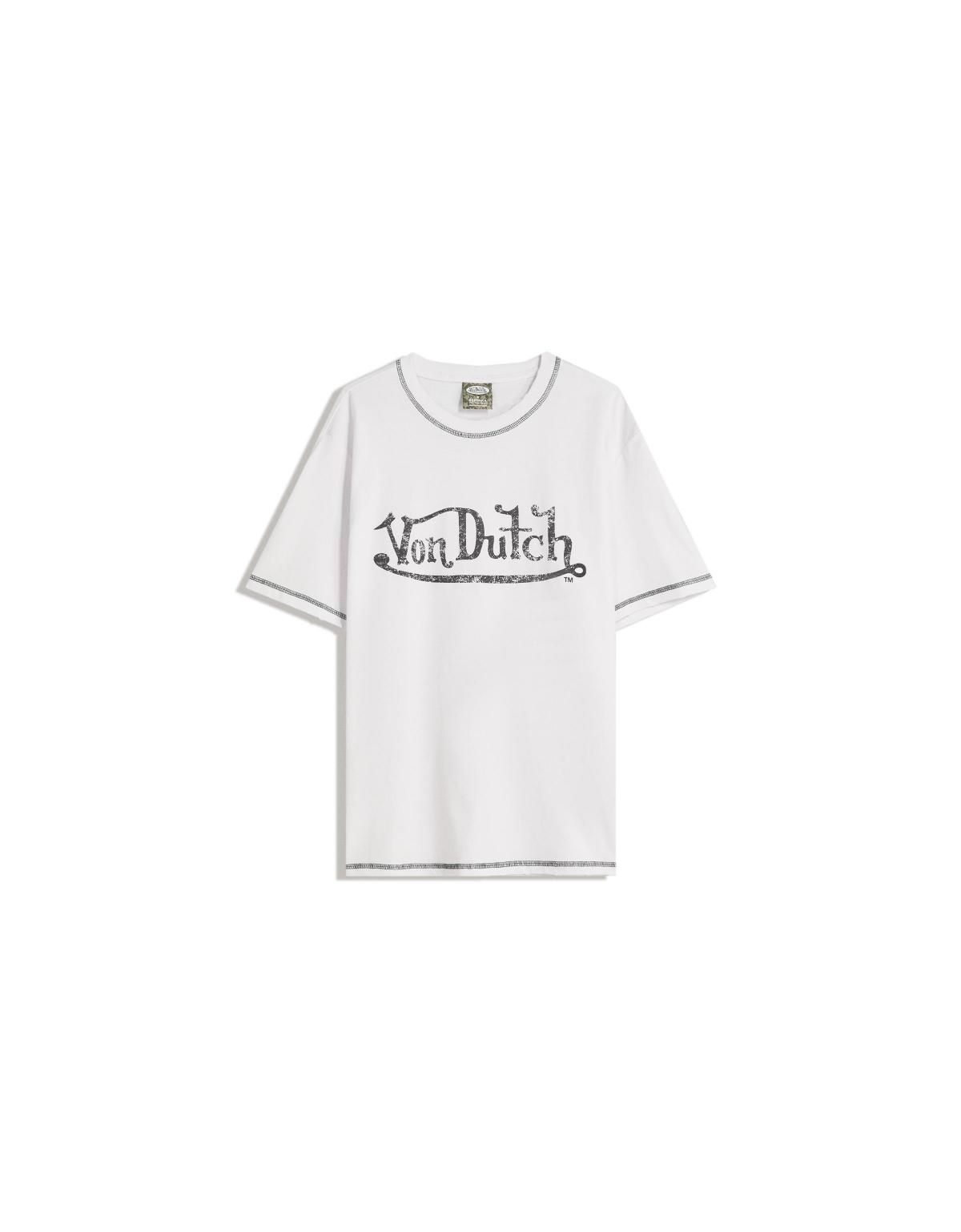 버쉬카 본더치 프린트 반팔 티셔츠 8032/210 WHITE - 메인 이미지