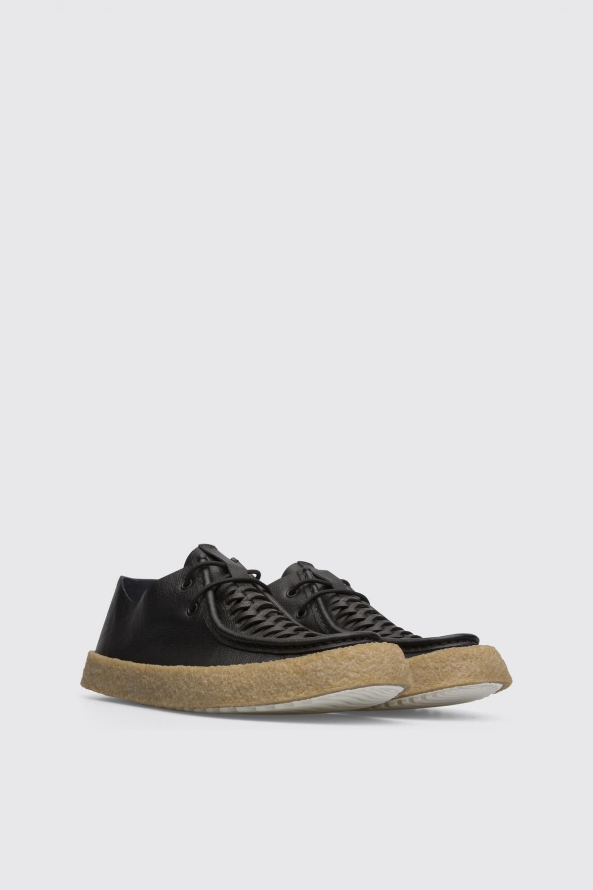 캠퍼 미니멀 레더 캐주얼 스니커즈 Bark K100685-001 BLACK - 상세 이미지 2