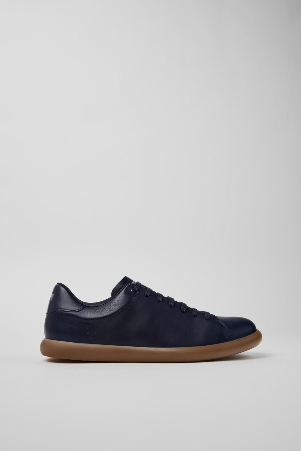캠퍼 베이직 레더 스니커즈 Pelotas Soller K101003-013 BLUE - 메인 이미지