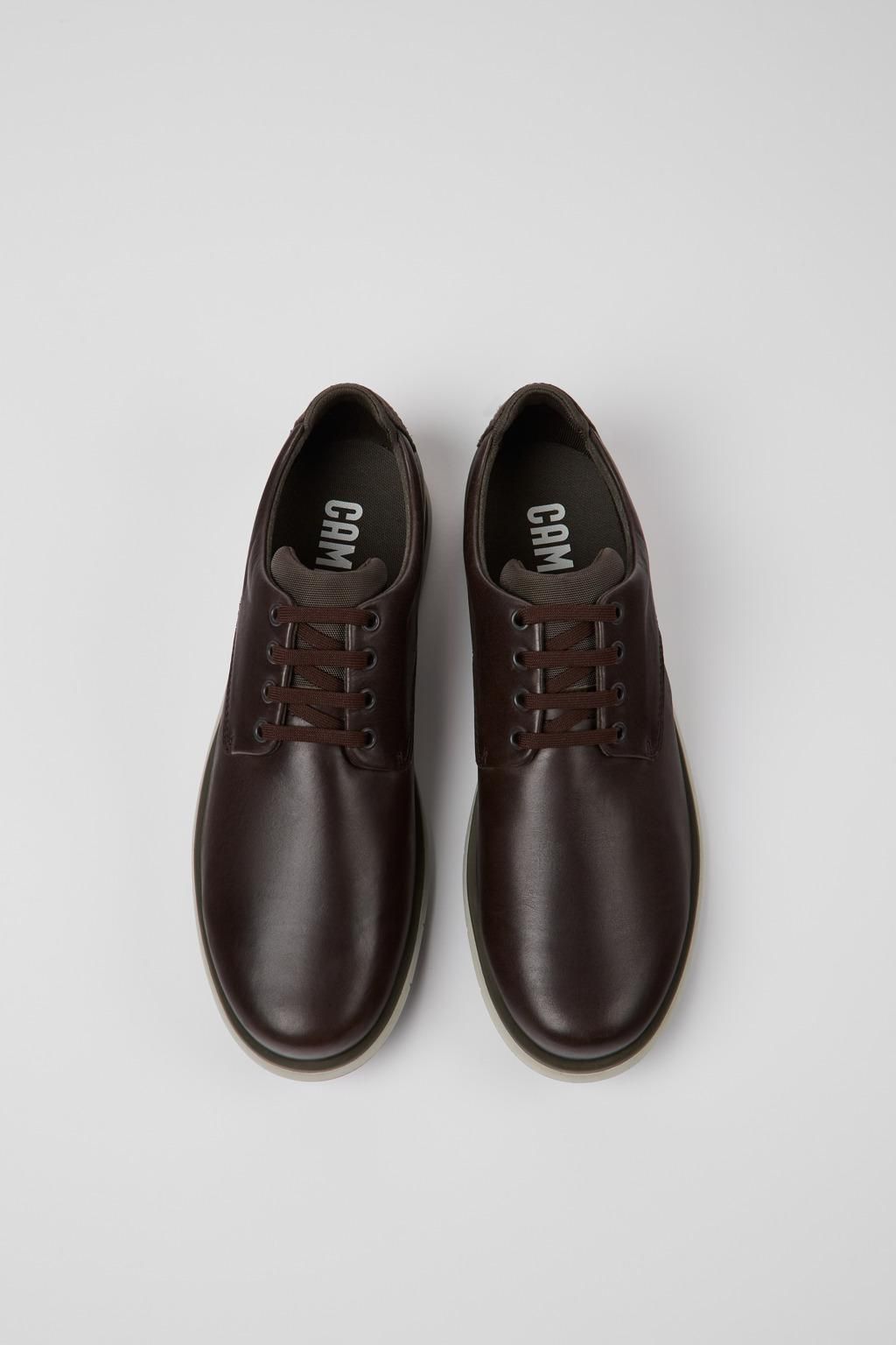 캠퍼 브라운 레더 캐주얼 더비화 Smith K100478-013 BROWN - 상세 이미지 4