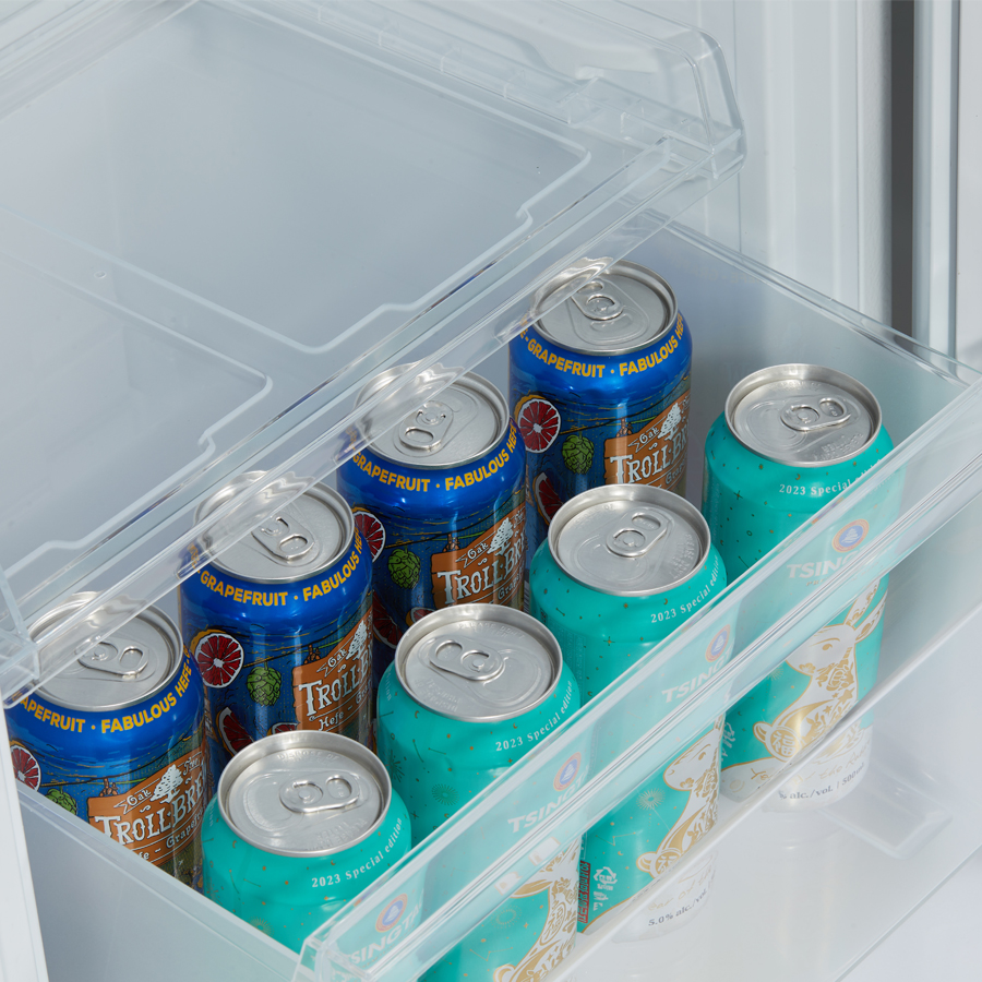 캐리어 소주슬러시 육류 음료 김치 다기능 냉장/냉동고 122L 실버 MFNO122SEM1