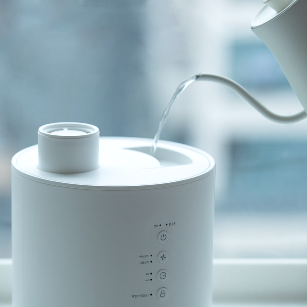 디큐브 스텐 가열식 가습기 신생아 아기 가습기 끓이는 통세척 대용량