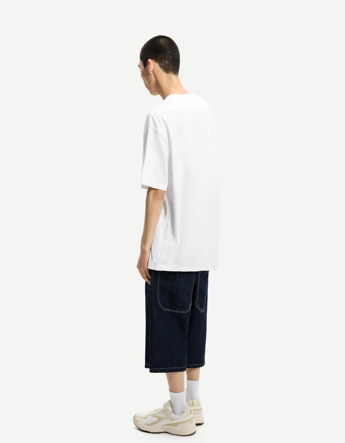 버쉬카 캐릭터 프린팅 Lilo Stitch 웨어러블아트 반팔 티셔츠 2353/835 WHITE - 상세 이미지 3