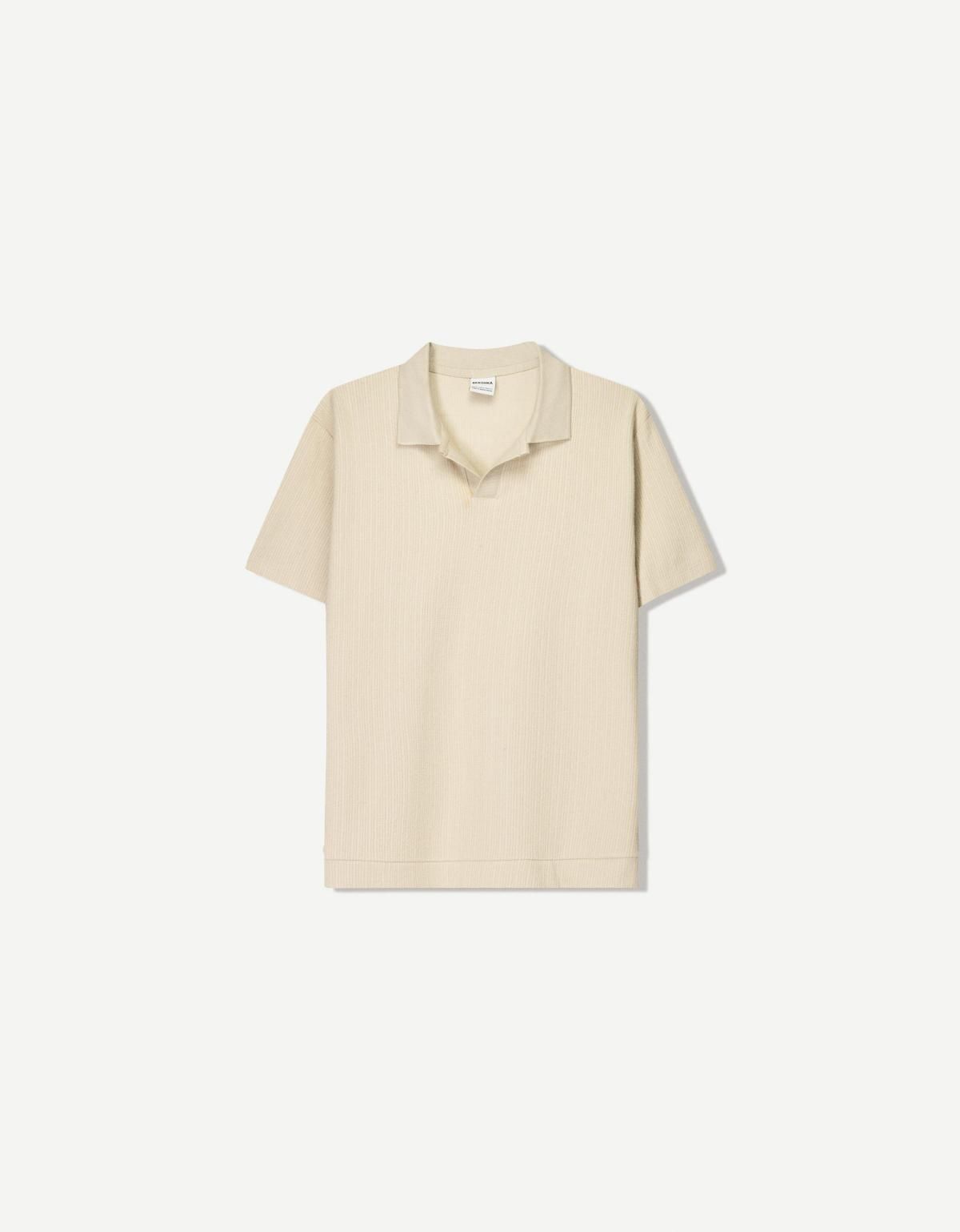 버쉬카 텍스처 폴로 셔츠 8562/777 CAMEL - 메인 이미지