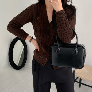 폴로 랄프로렌 가디건 보이즈 브이넥 꽈배기 니트 착용 후기 | 사이즈/핏 총정리 - 상품 이미지 2