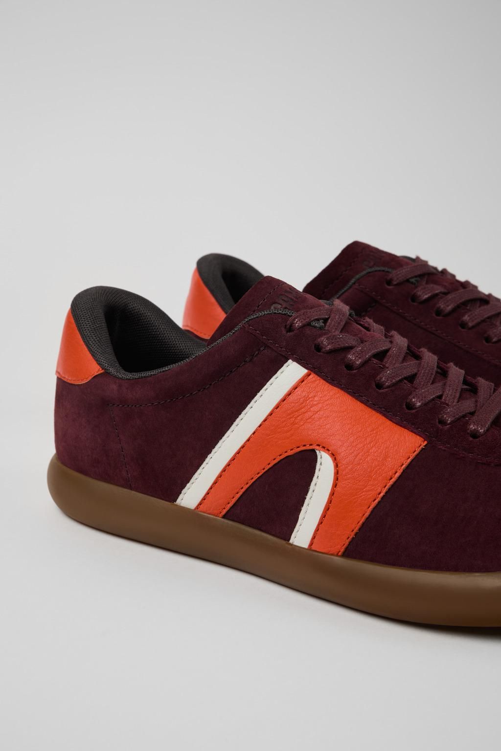 캠퍼 버건디 남성 스니커즈 Pelotas Soller K100937-008 BURGUNDY - 상세 이미지 2