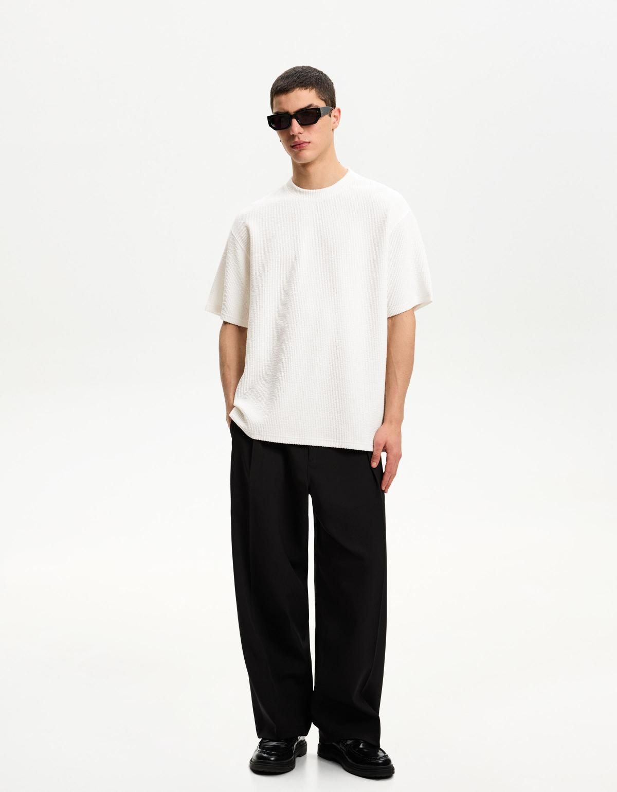 버쉬카 시어서커 반팔 티셔츠 2880/777 OFF WHITE - 상세 이미지 5