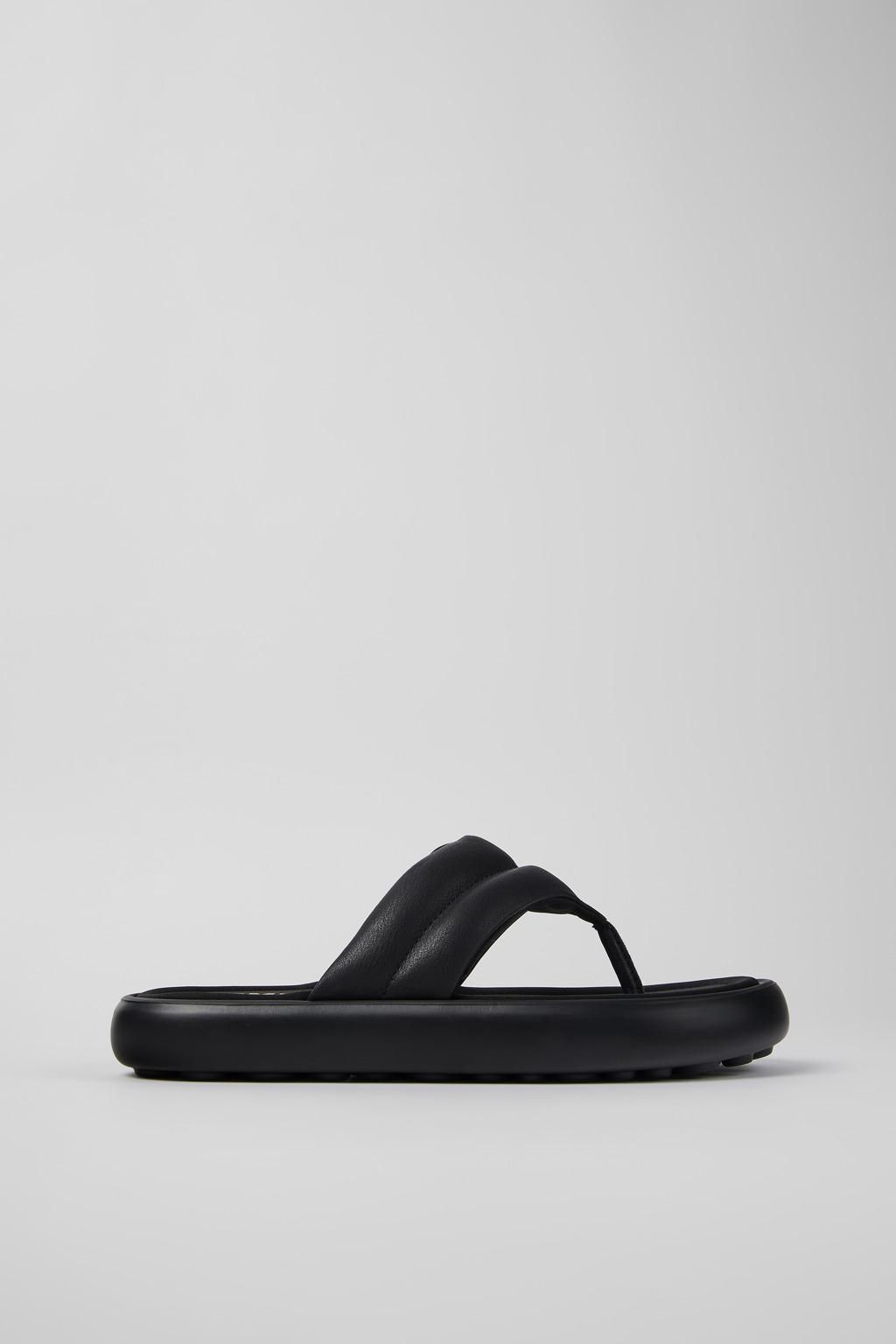 캠퍼 블랙 가죽 플립플랍 Pelotas Flota K100940-001 BLACK - 상품 이미지