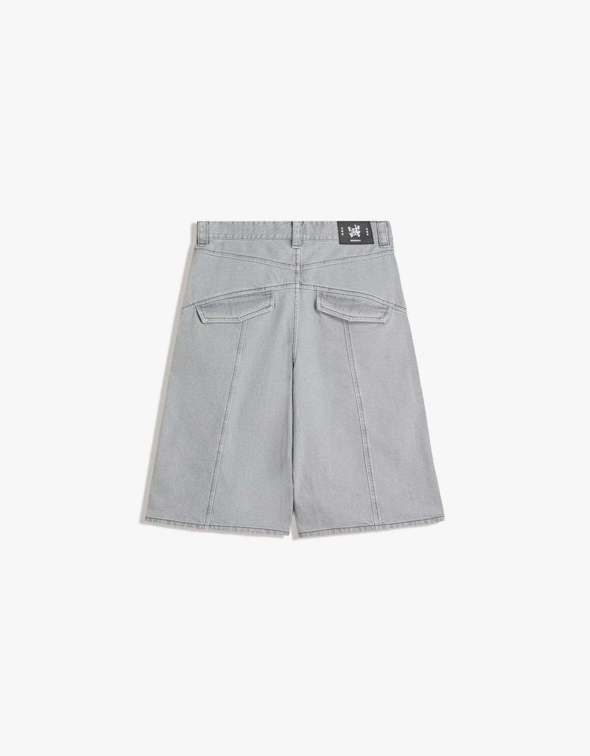 버쉬카 애니메이션 프린트 스트리트 배기 버뮤다 반바지 8415/455 GREY - 상세 이미지 2