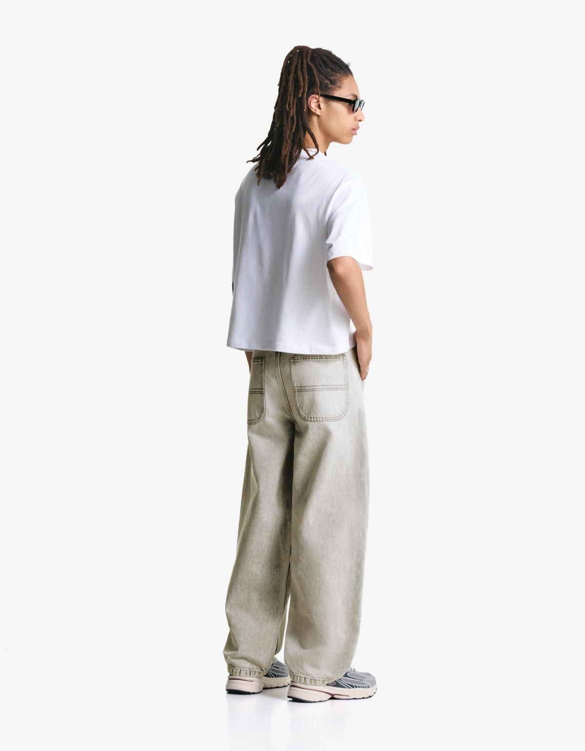 버쉬카 와이드핏 데님 스케이터 진 5350/211 GREY - 상세 이미지 5