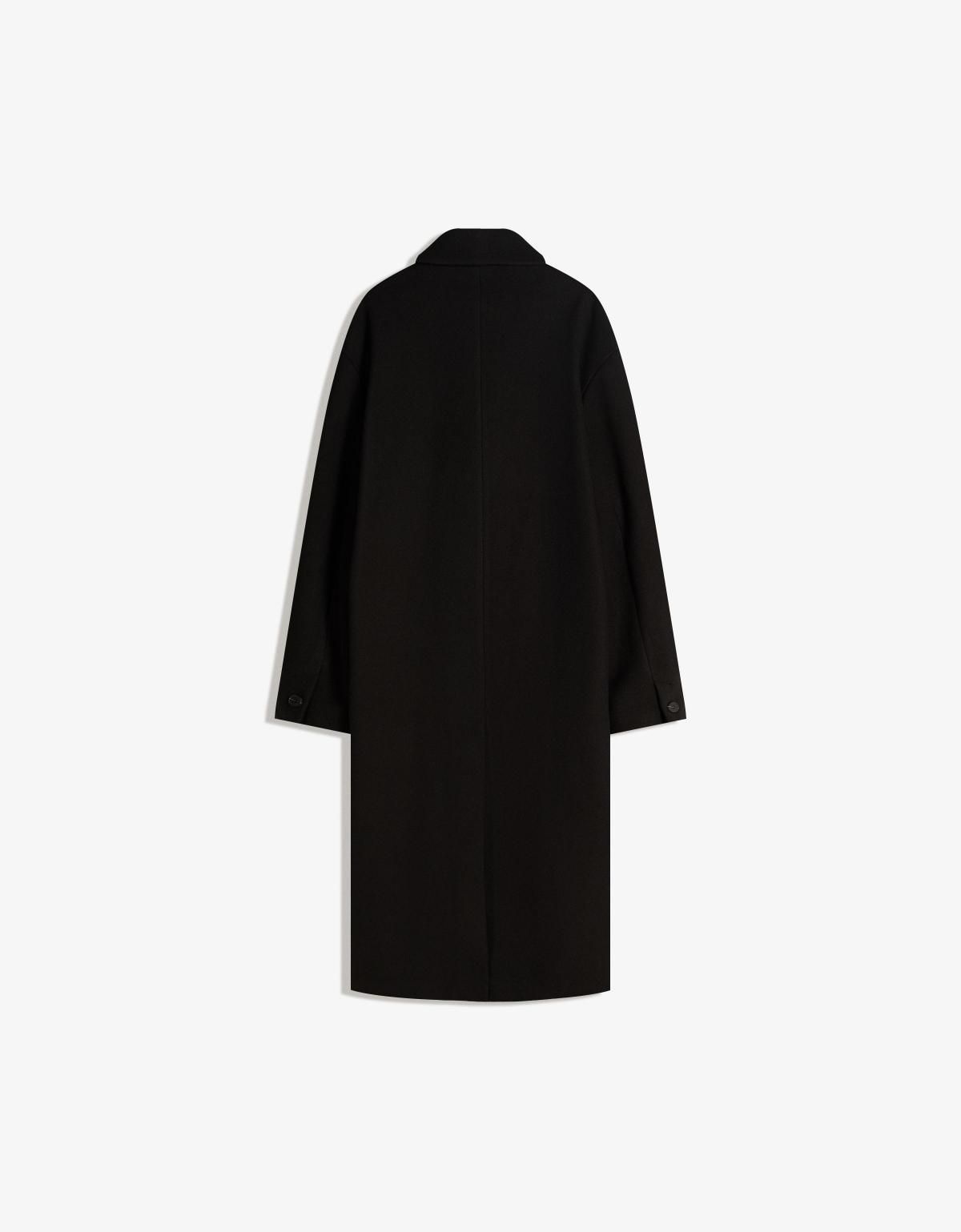 버쉬카 클래식 더블브레스트 울 롱 코트 6960/752 BLACK - 상세 이미지 2