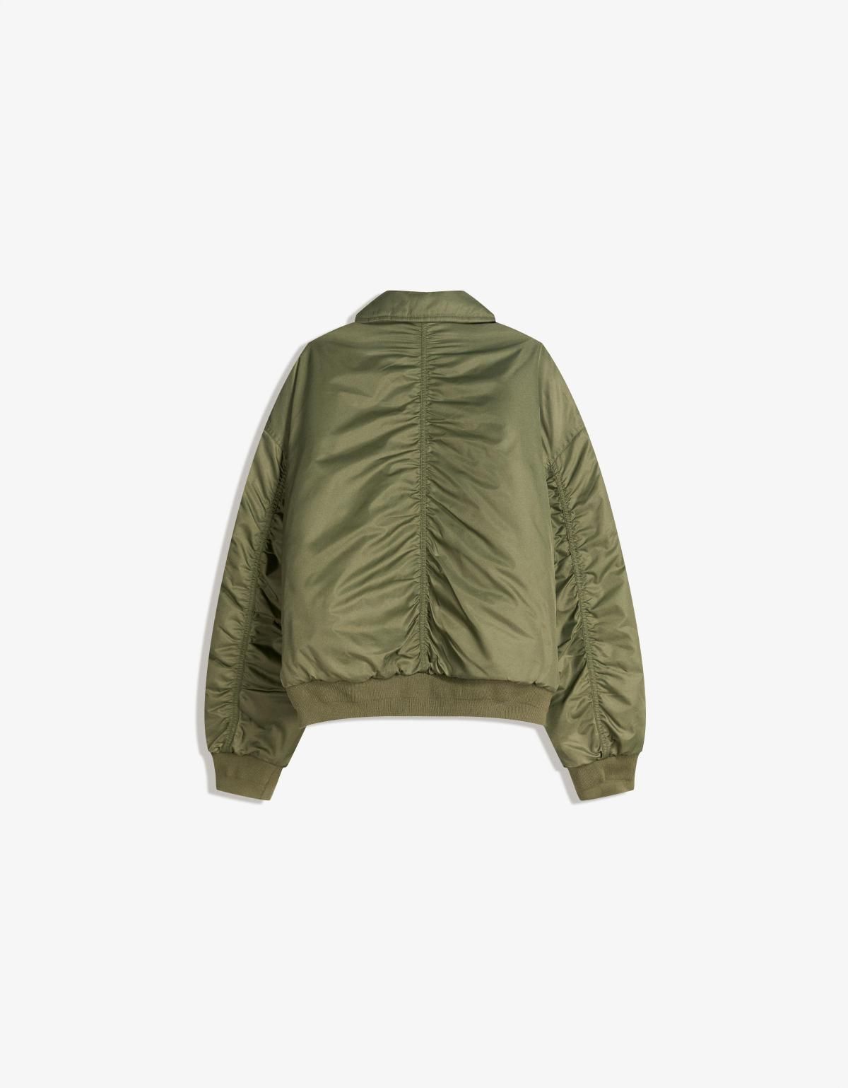 버쉬카 테크니컬 카고 포켓 오버핏 카키 봄버 재킷 6794/109 KHAKI - 상세 이미지 3