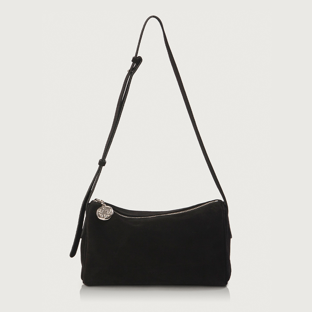 [앤오즈] 피디 미디엄 스웨이드 레더 보스턴 숄더백 2컬러