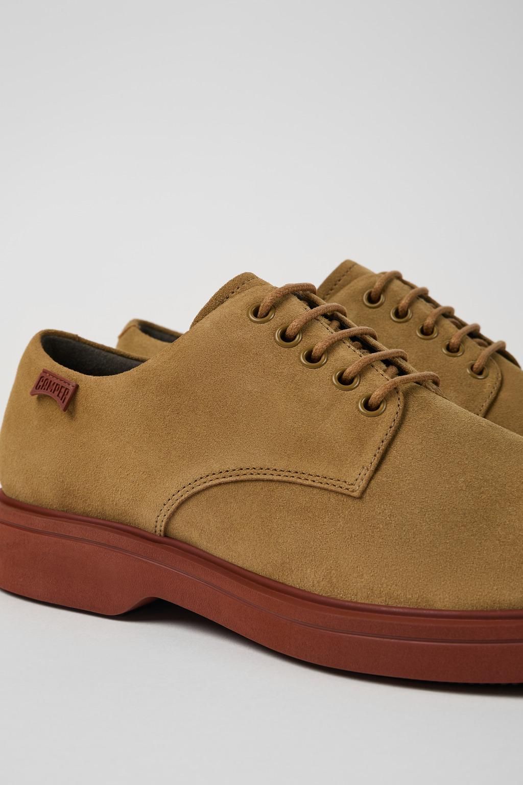 캠퍼 캐주얼 누벅 레이스업 옥스포드화 Norman K100998-003 BROWN - 상세 이미지 2
