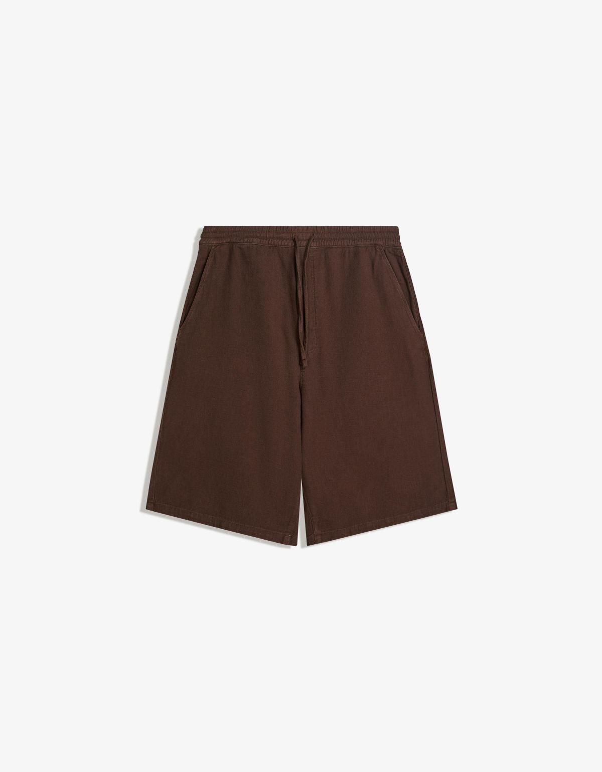 버쉬카 브라운 러스틱 조거 스케이터 반바지 8437/054 BROWN - 상세 이미지 3