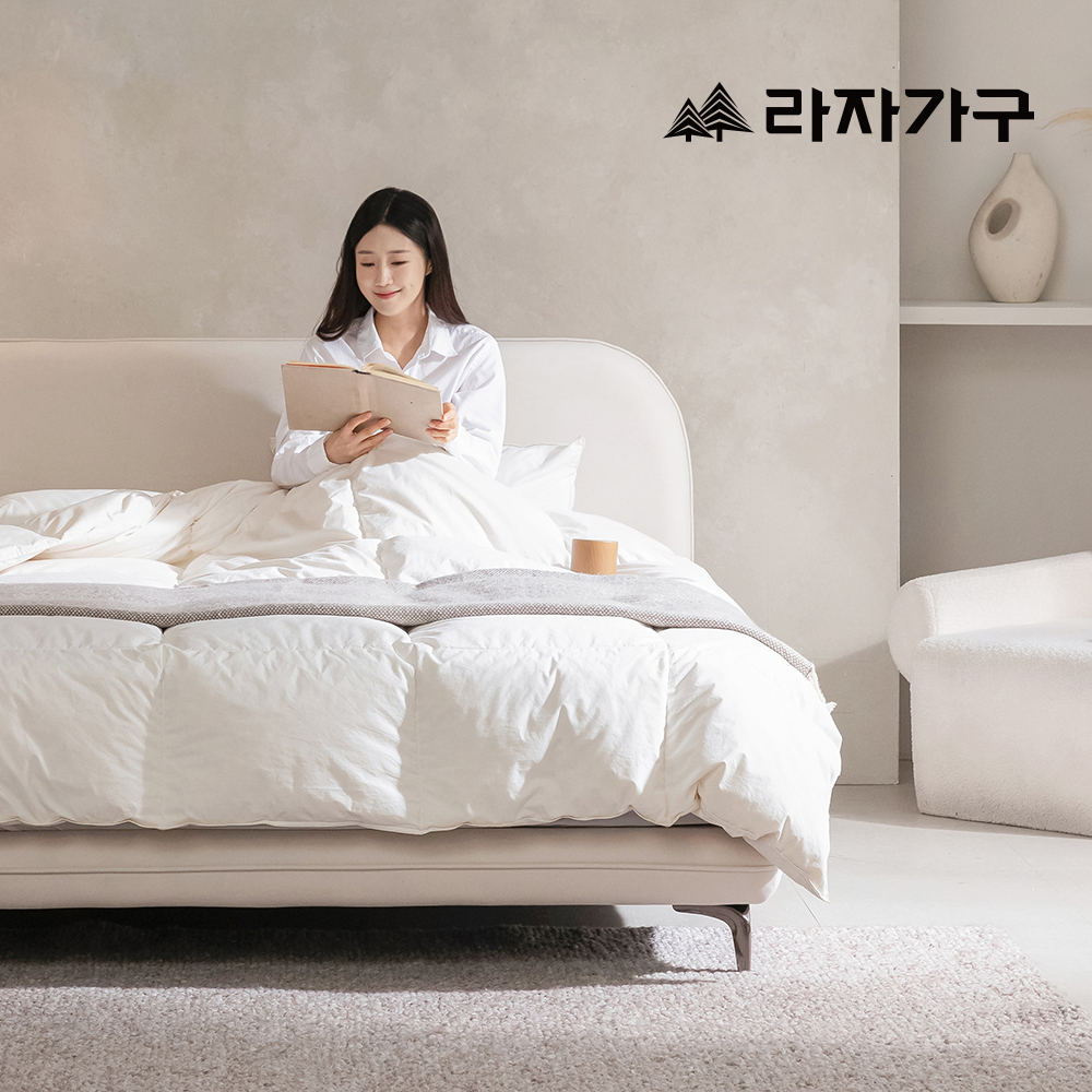 라자가구 뮬러 아쿠아텍스 패브릭 호텔 침대 라지킹 LK+협탁1+필로우탑 - 상품 이미지