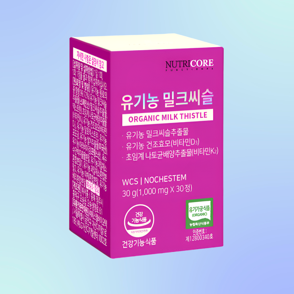 뉴트리코어 밀크씨슬 유기농 밀크시슬 30캡슐X1박스 - 상세 이미지 4