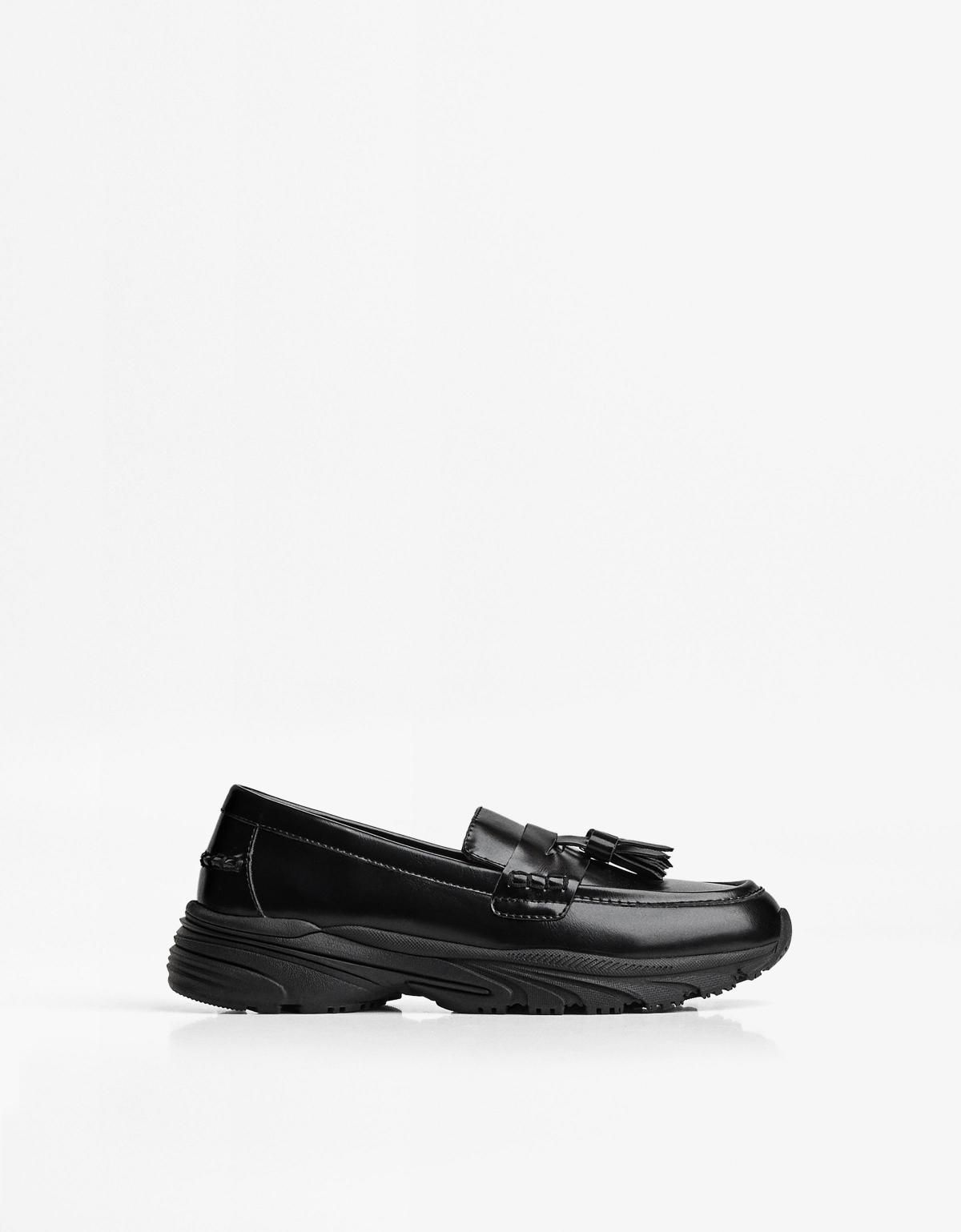 버쉬카 테크니컬 스포티솔 블랙 로퍼 2305/664 BLACK - 메인 이미지