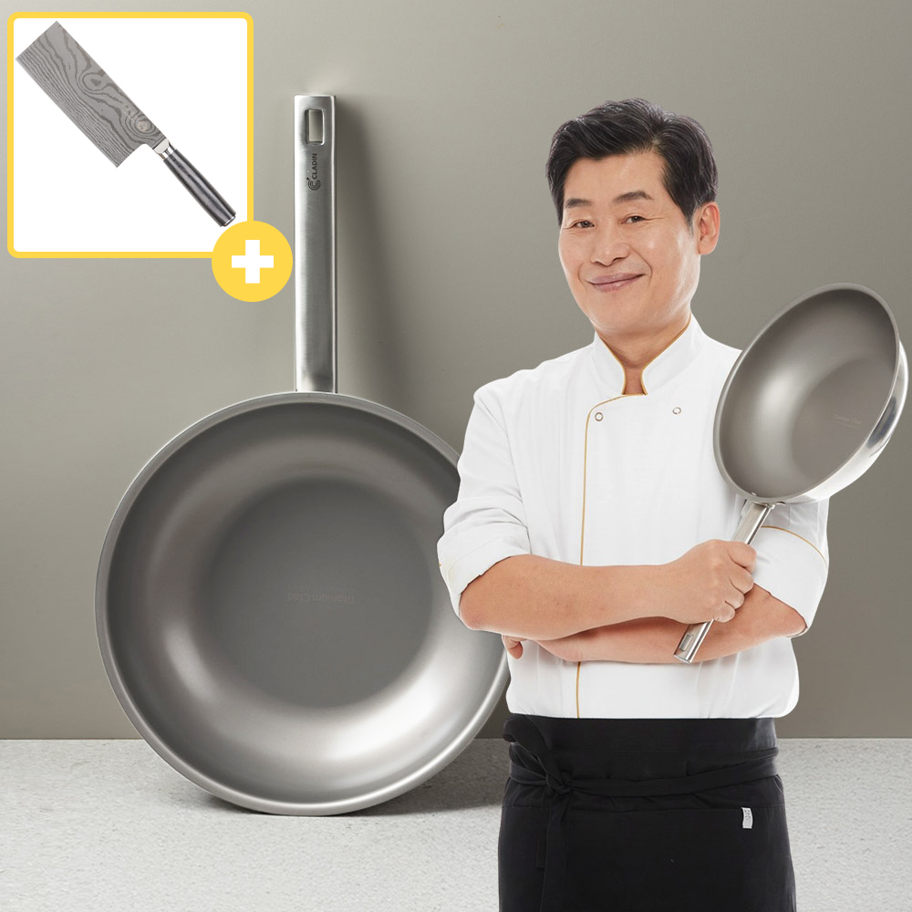 클래딘 이연복 리얼 티타늄 궁중팬(satin) 24cm 제품 이미지