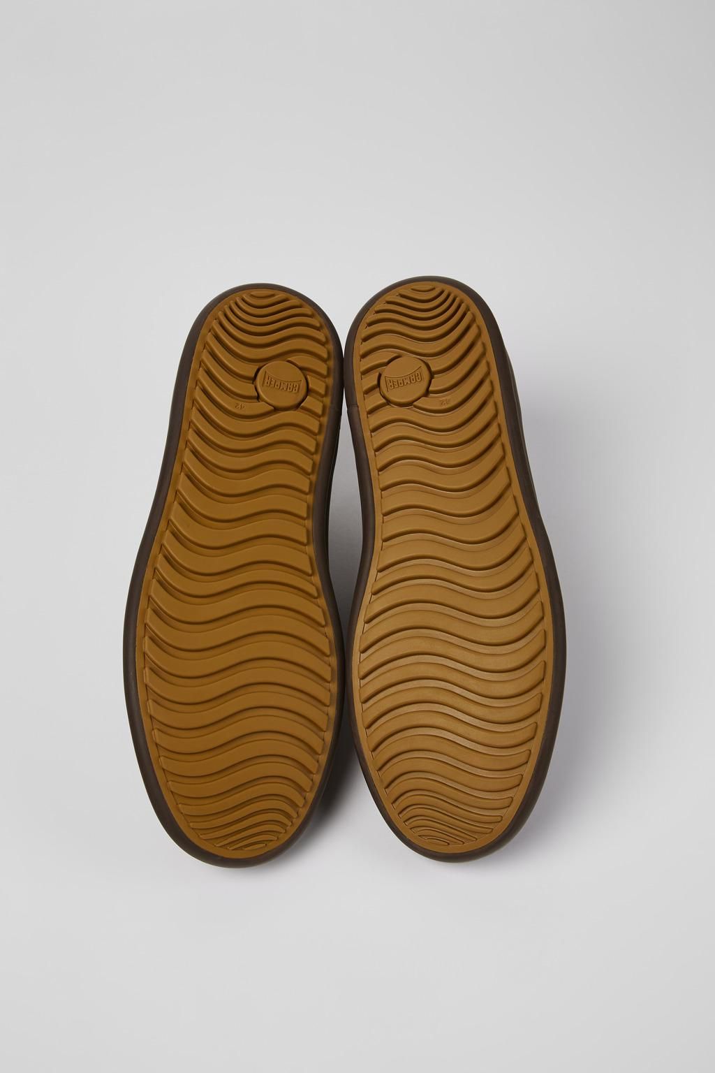 캠퍼 캐주얼 브라운 레더 남성 더비화 Chasis K100836-016 BROWN - 상세 이미지 5