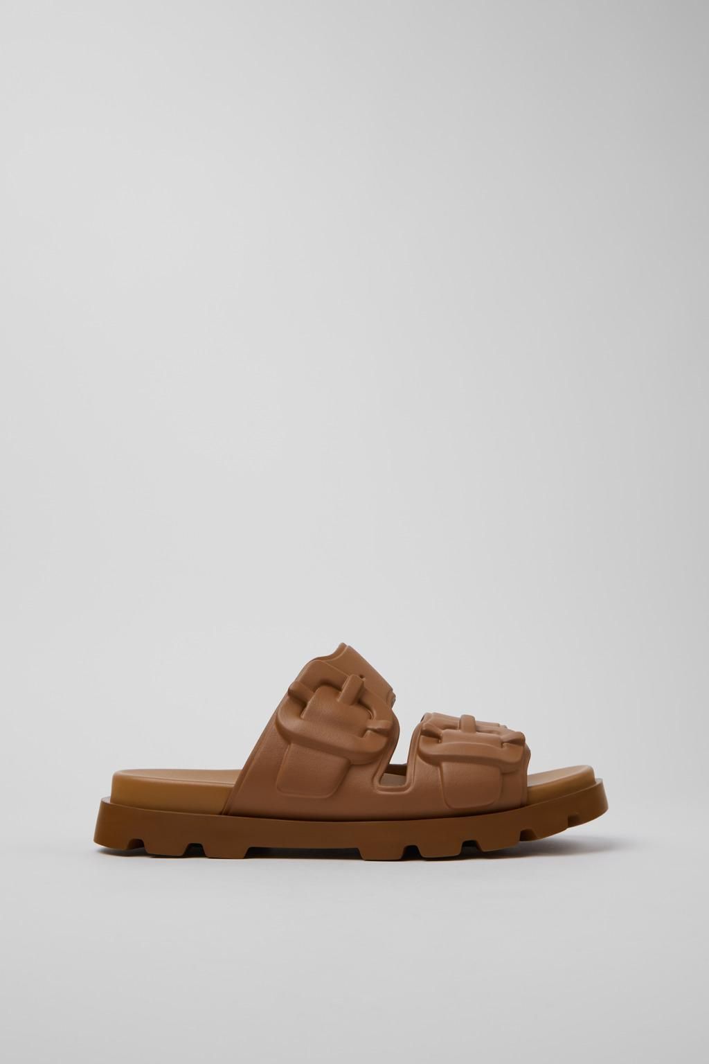 캠퍼 브라운 남성 슬라이드 샌들 Brutus K101046-002 BROWN - 메인 이미지