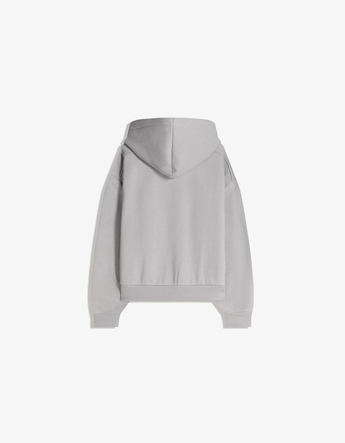 버쉬카 오버핏 테크니컬 집업 후드티 7749/187 GREY - 상세 이미지 2