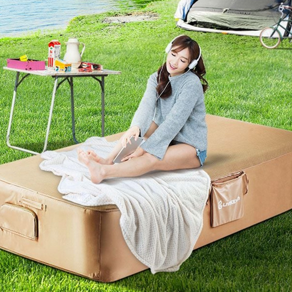 싱글 웨이브 에어매트 캠핑용 캠핑 에어매트 텐트 차박 - 상품 이미지