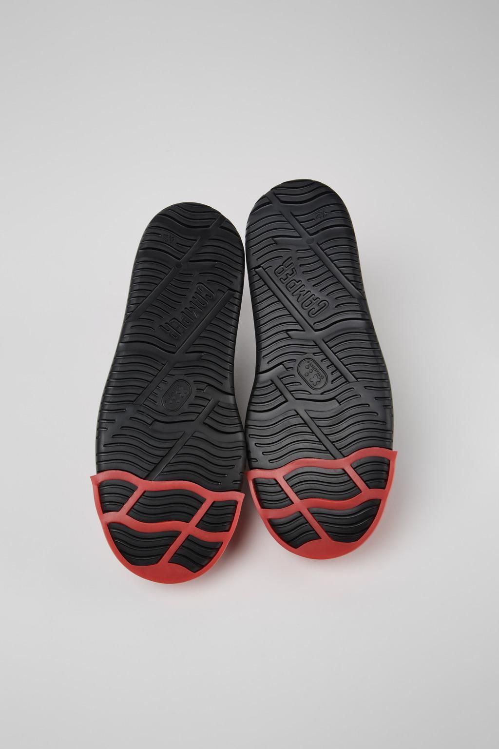 캠퍼 블랙 레더 남성 스니커즈 Junction Runner K100978-009 BLACK - 상세 이미지 5