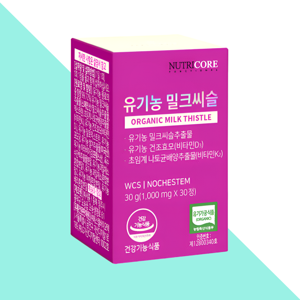뉴트리코어 밀크씨슬 비타민D 비타민K 30캡슐X1개 - 메인 이미지
