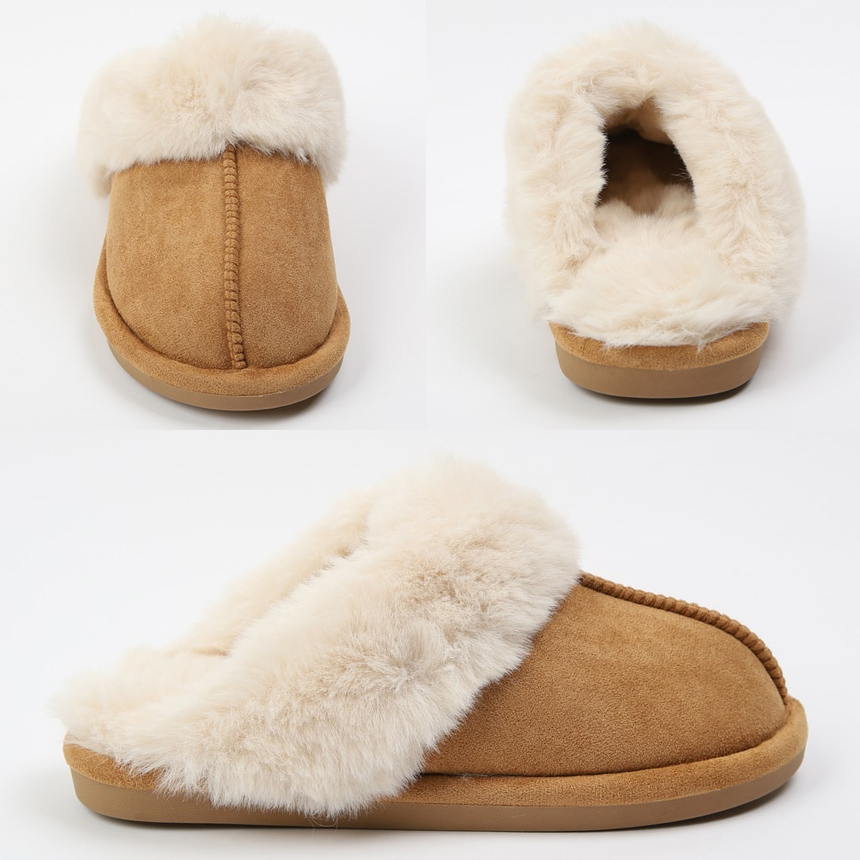 겨울 털슬리퍼 사무실 털신 커플 퍼슬리퍼