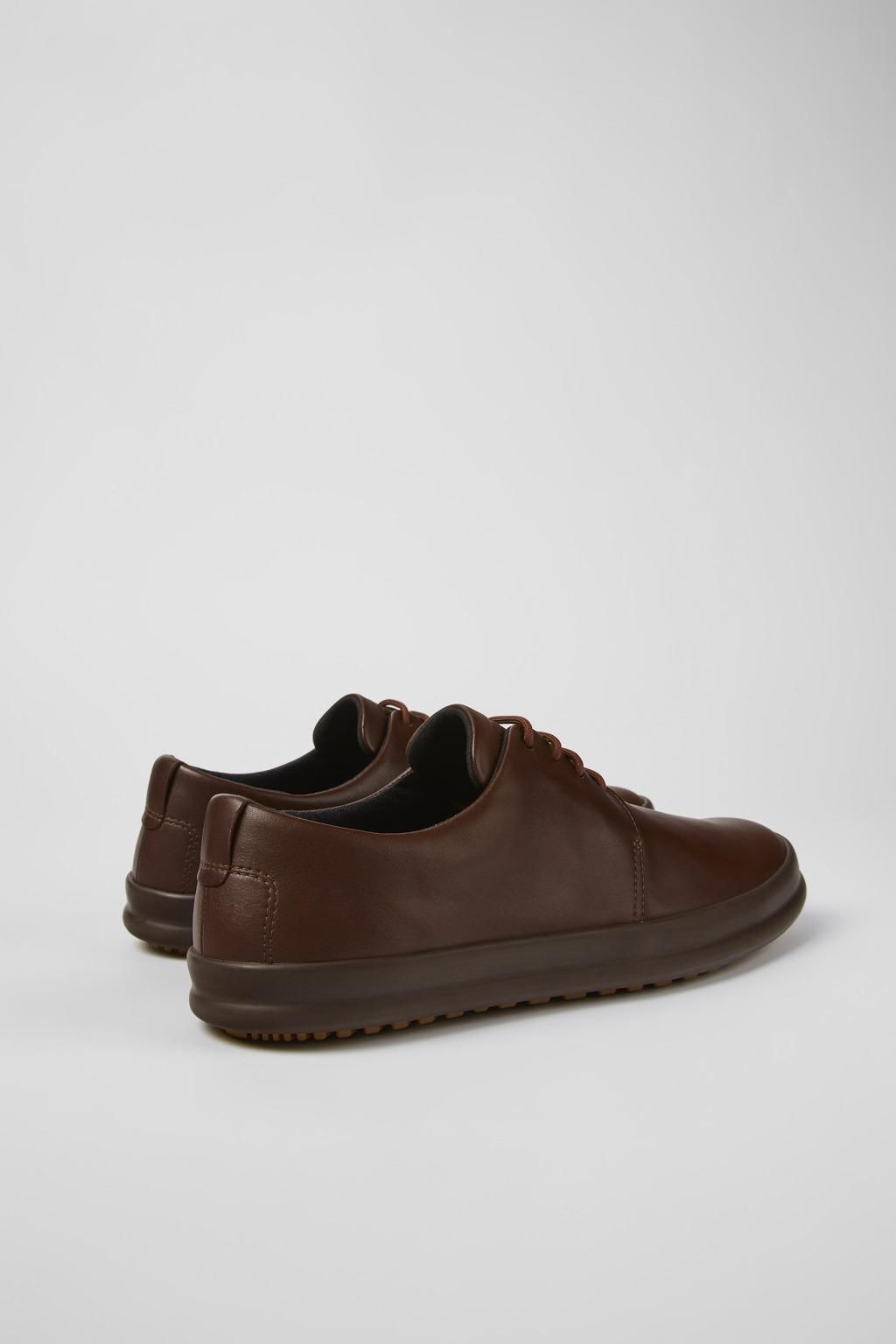 캠퍼 캐주얼 브라운 레더 남성 더비화 Chasis K100836-016 BROWN - 상세 이미지 3