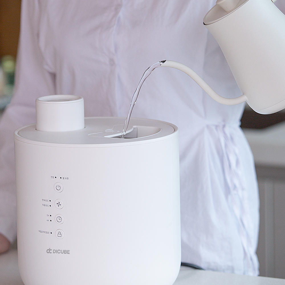 디큐브 스텐 가열식 가습기 신생아 아기 가습기 끓이는 통세척 대용량