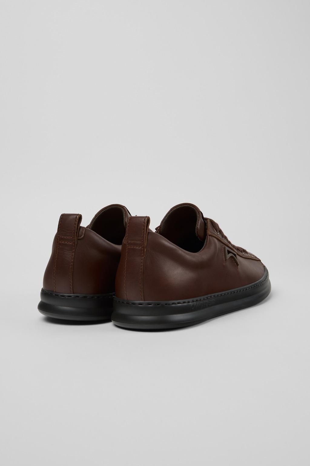 캠퍼 프리미엄 브라운 레더 스니커즈 Runner K101052-005 BROWN - 상세 이미지 3