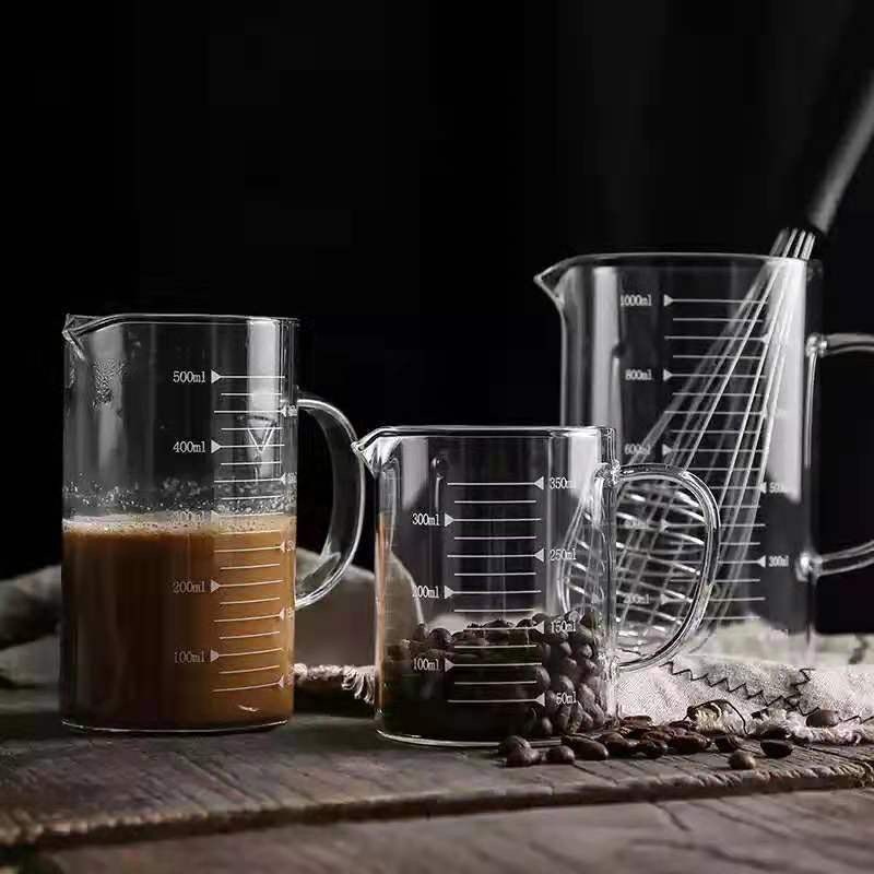FROM 내열유리 이유식 홈베이킹 머그 비커 계량컵 500ml 이미지 8