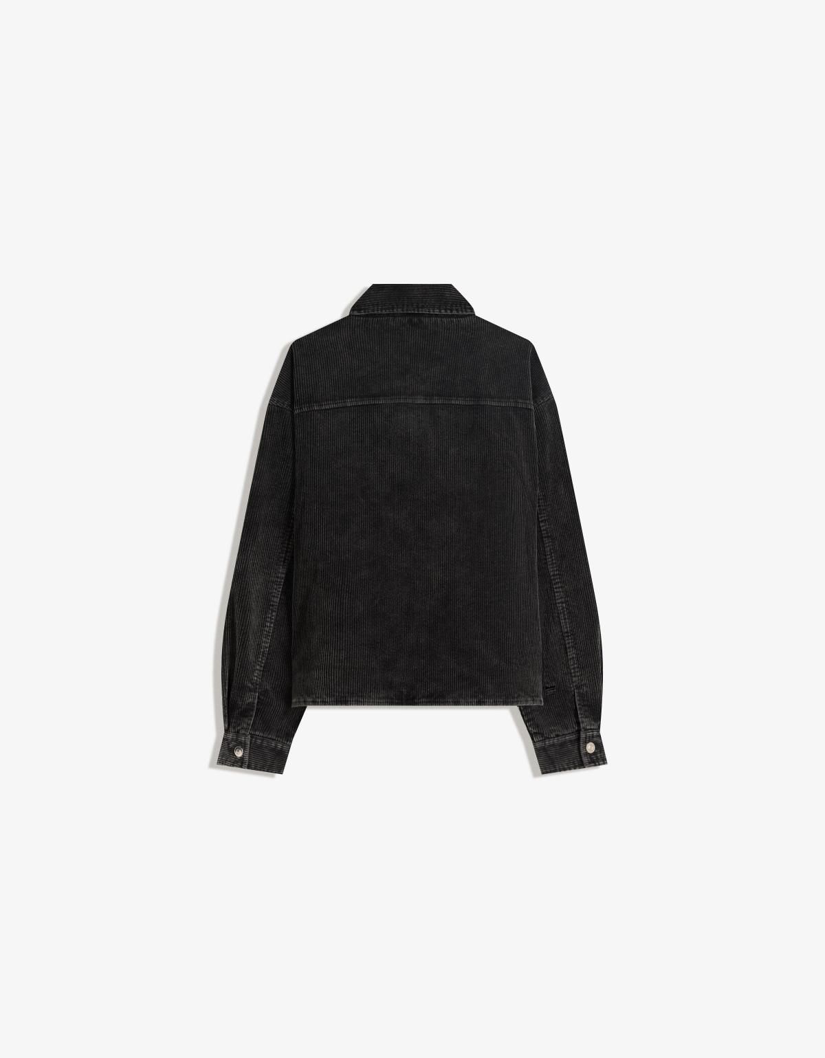 버쉬카 블랙 박시핏 코듀로이 재킷 6861/710 BLACK - 상세 이미지 2