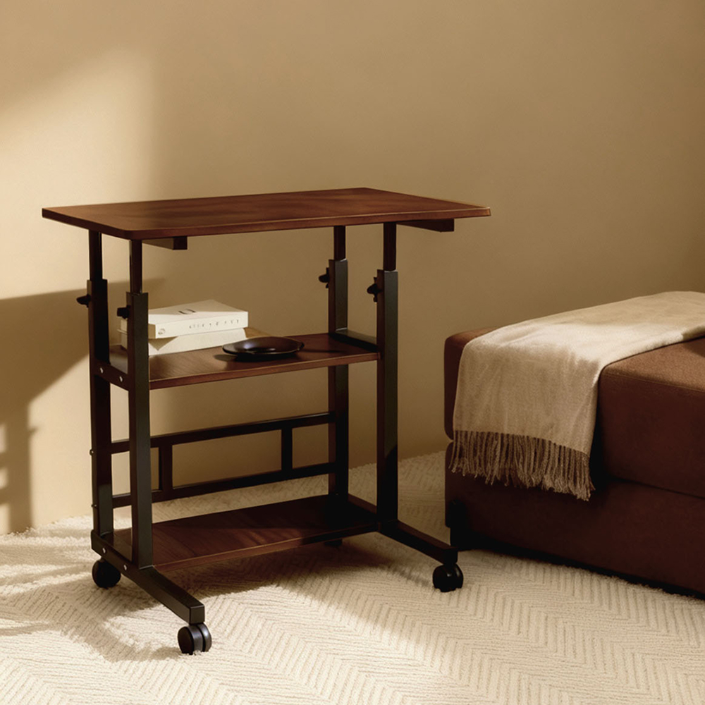 퓨핸 사이드테이블 높이조절 이동식 테이블 쇼파 소파 간이 책상 보조 티테이블 60x40