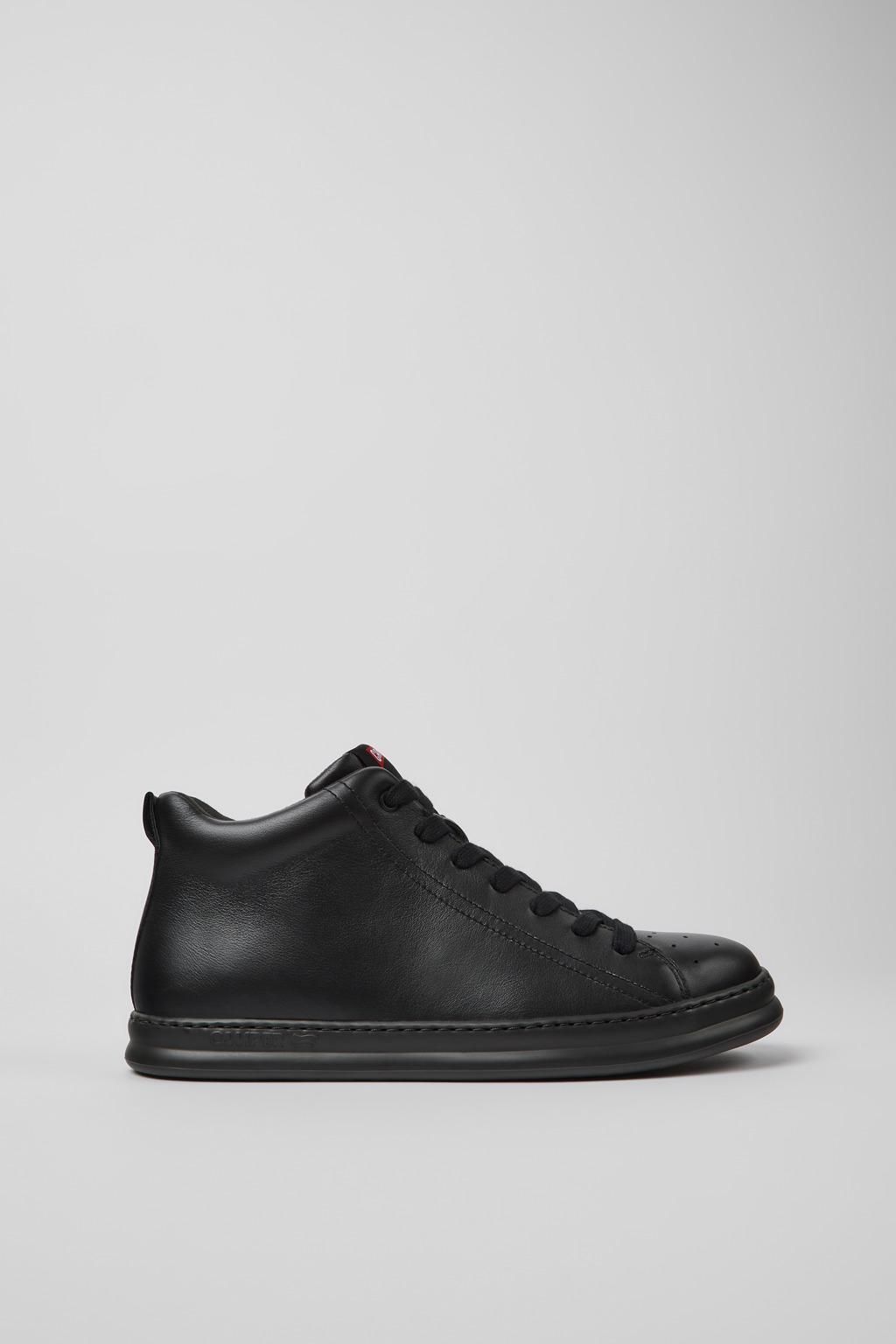 캠퍼 프리미엄 레더 앵클 스니커즈 Runner K300347-001 BLACK - 메인 이미지