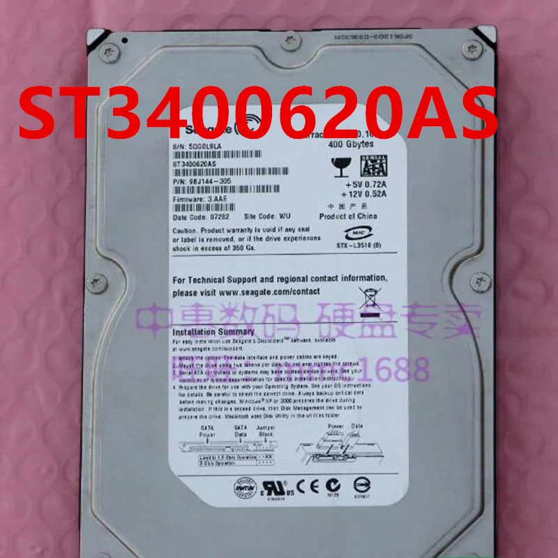 씨게이트 400GB SATA 3.5 인치 하드 ST3400620AS ST3400832AS 거신