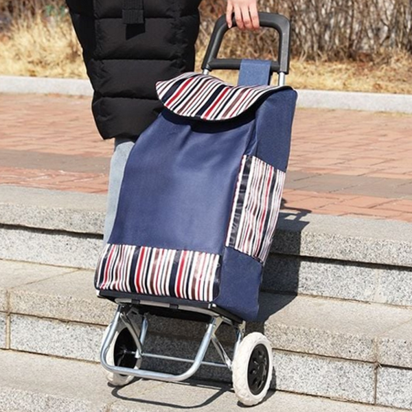 접이식 쇼핑 카트 폴딩 장 보기 카트 바퀴형 - 메인 이미지