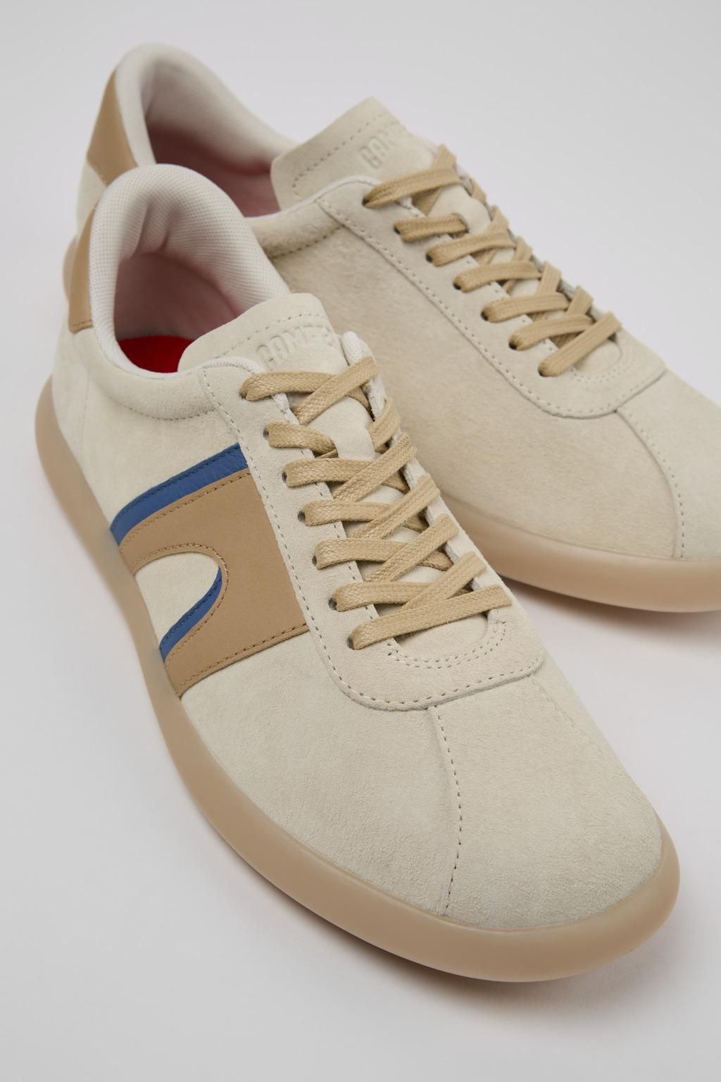 캠퍼 멀티컬러 누벅 남성 스니커즈 Pelotas Soller K100937-011 WHITE - 상세 이미지 2