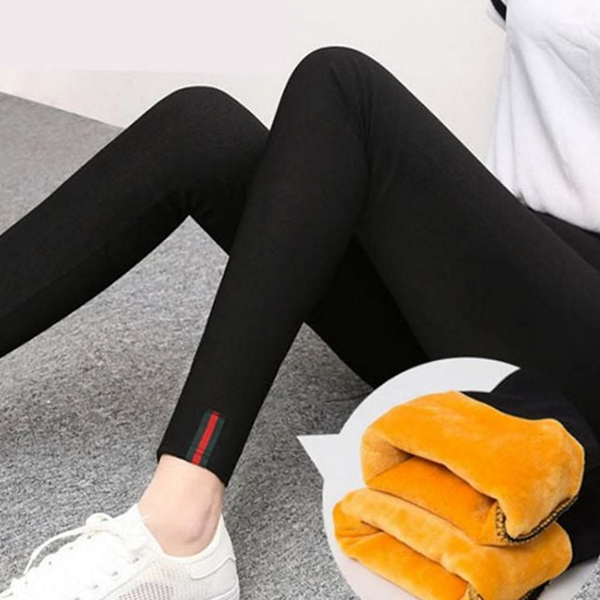 데일리 여성 기모 팬츠 따뜻한 여성 융털 바지 - 상품 이미지